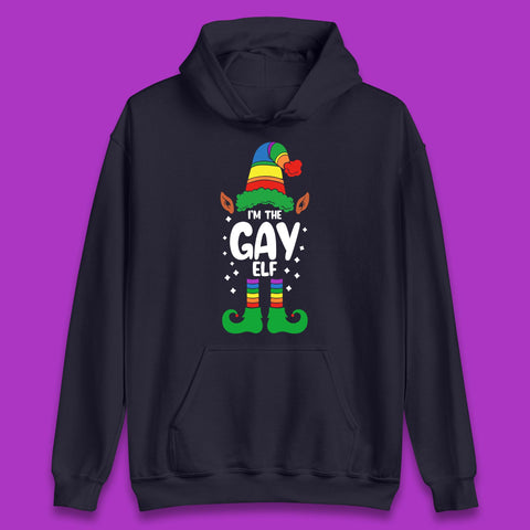 I'm The Gay Elf Christmas LGBTQ+ Rainbow Elf Xmas Gay Pride Unisex Hoodie