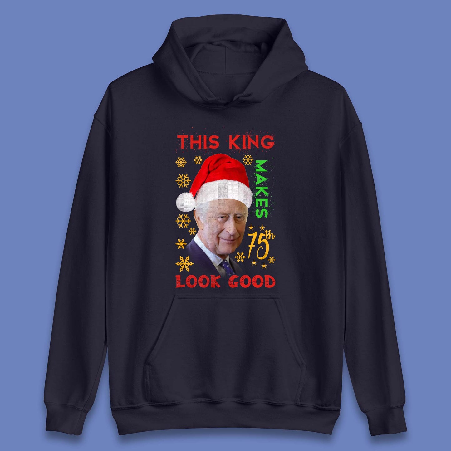 King Charles III Christmas Unisex Hoodie