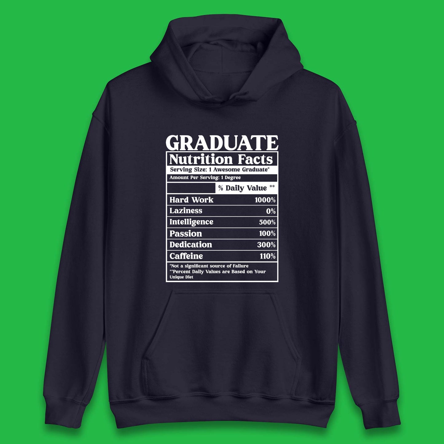 Graduate Nutrition Facts Unisex Hoodie