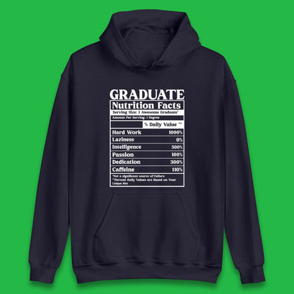 Graduate Nutrition Facts Unisex Hoodie