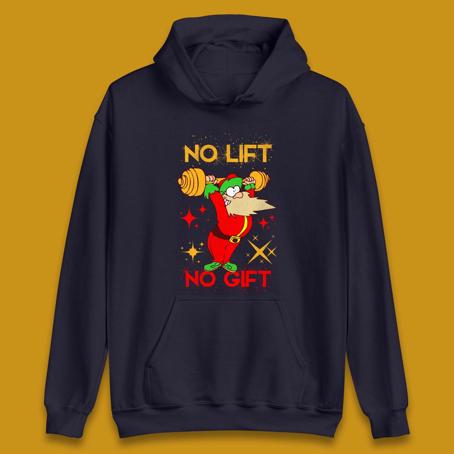 santa workout christmas hoodie