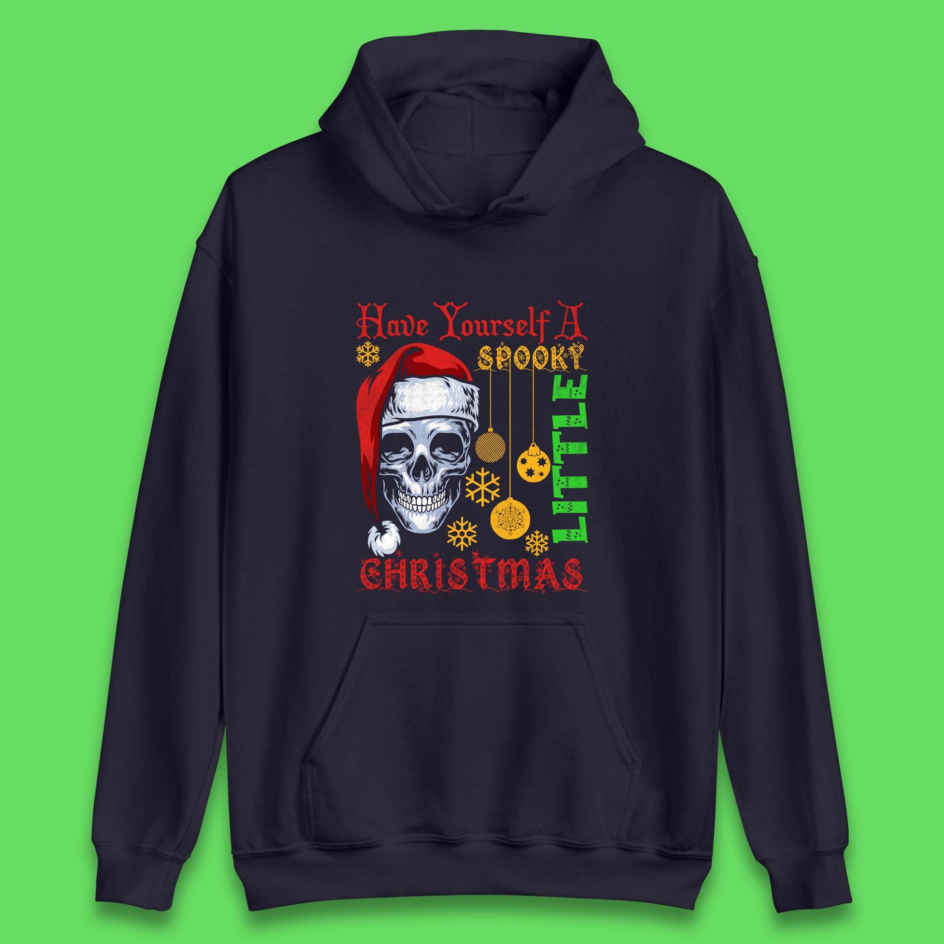 christmas skull hoodie