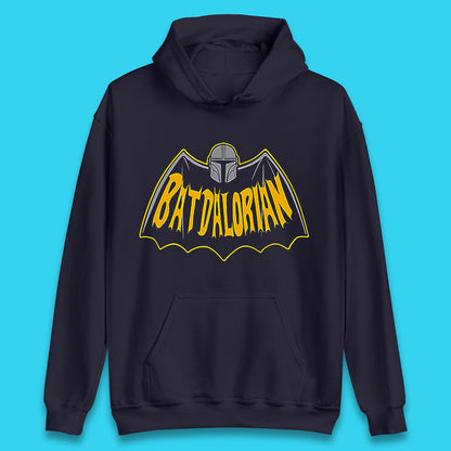 Batdalorian Star Wars The Mandalorian Or Mando X Batman Parody Fictional Characters Unisex Hoodie