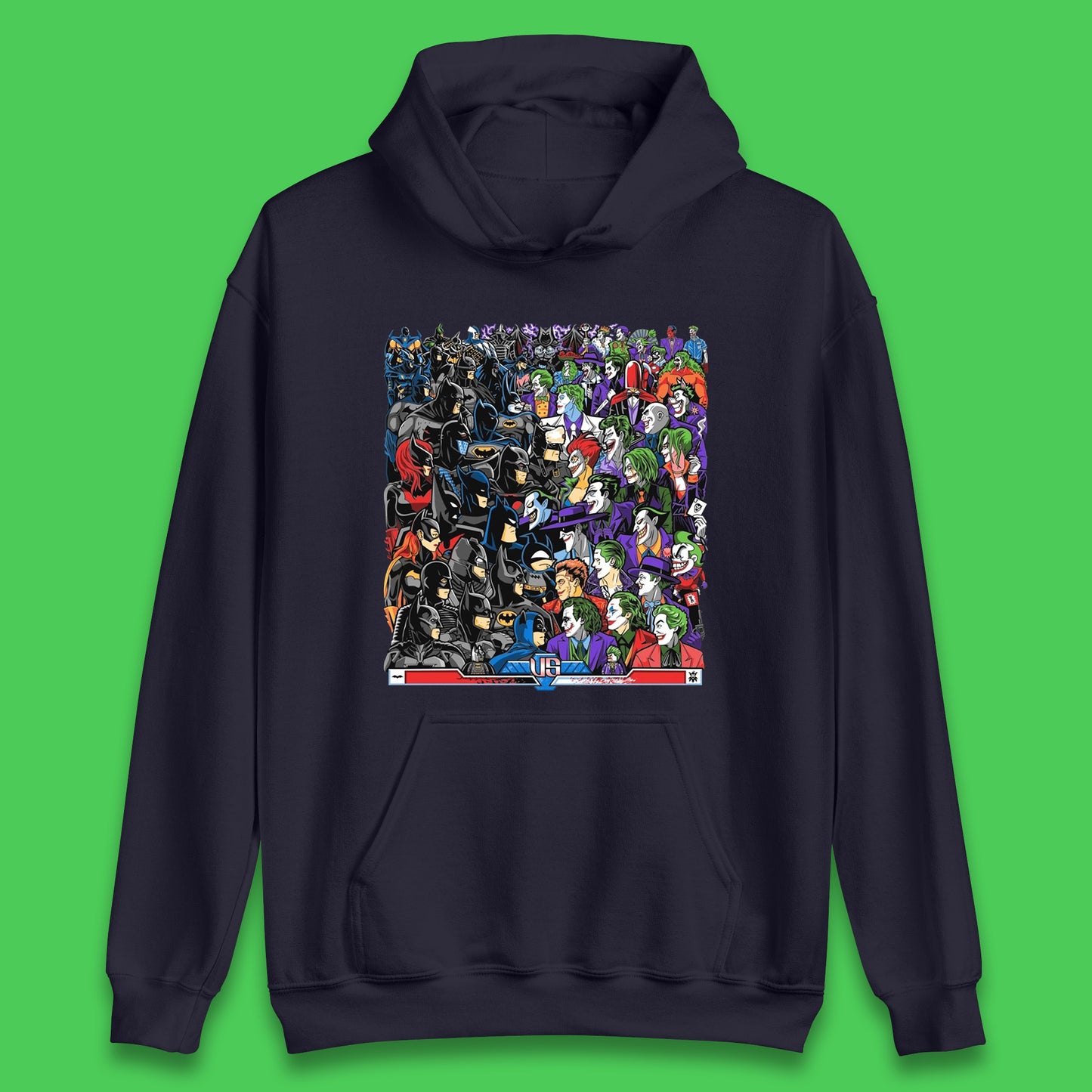 Bats VS Clowns DC Comics Batmans VS Joker Clowns Fighting Spoof Supervillain Comic Book Character Unisex Hoodie