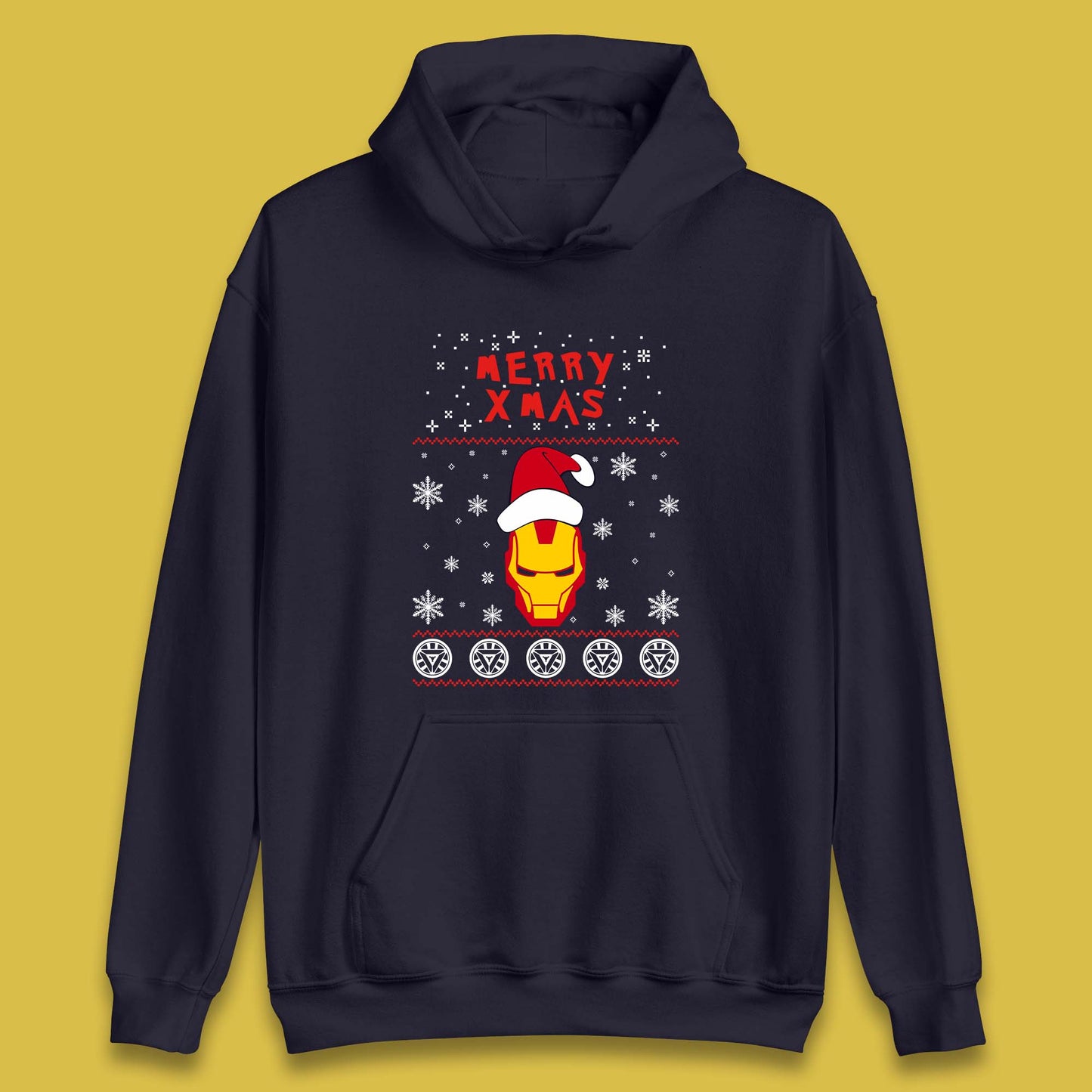 Merry Xmas Ironman Unisex Hoodie