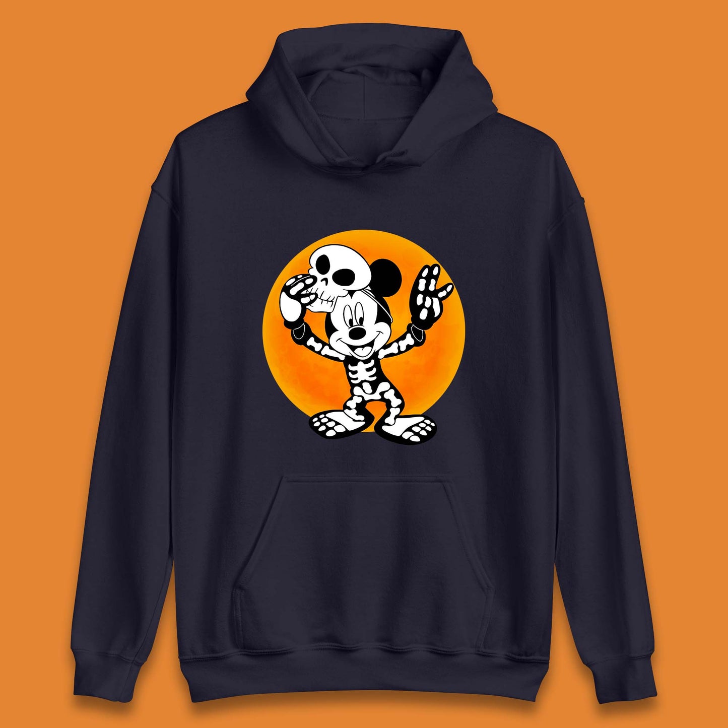 Disney Halloween Mickey Mouse Skelton Costume Disney World Horror Scary Disneyland Trip Unisex Hoodie