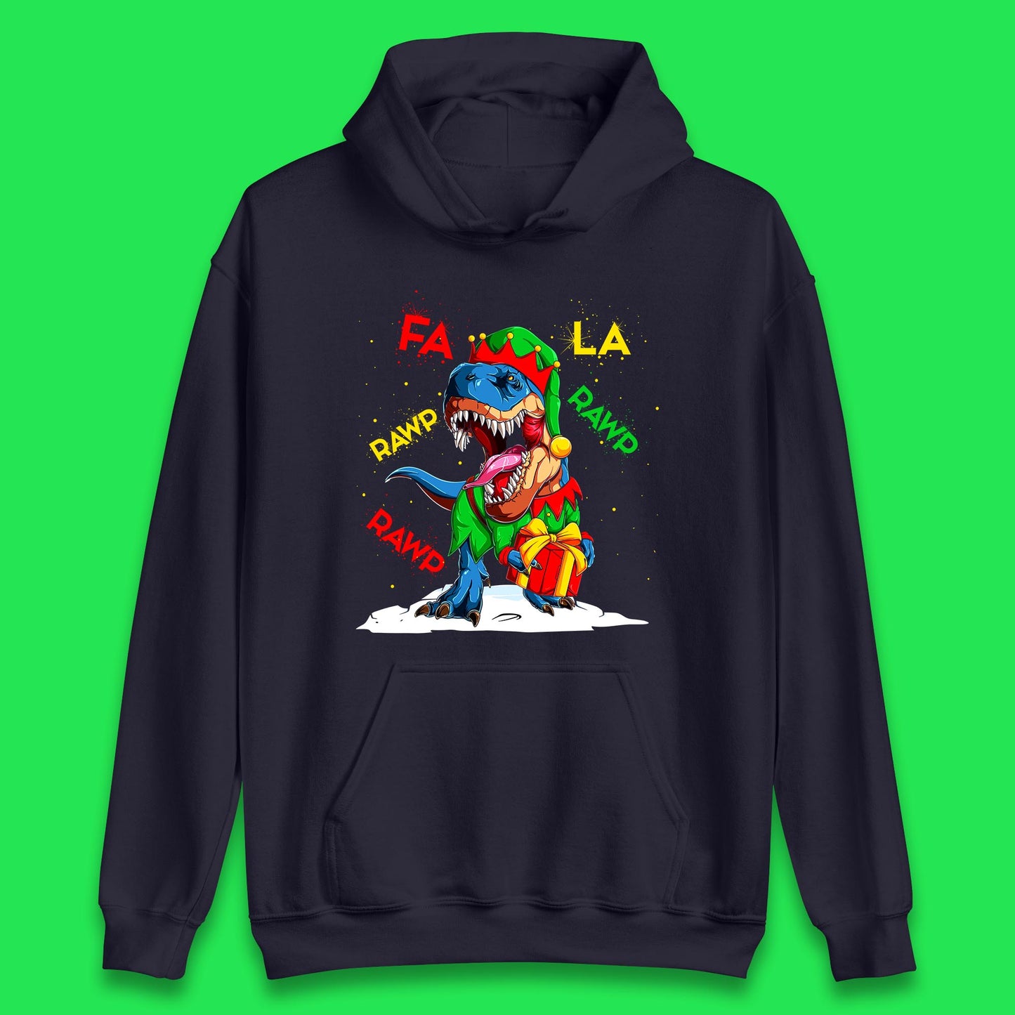 christmas dinosaur hoodie
