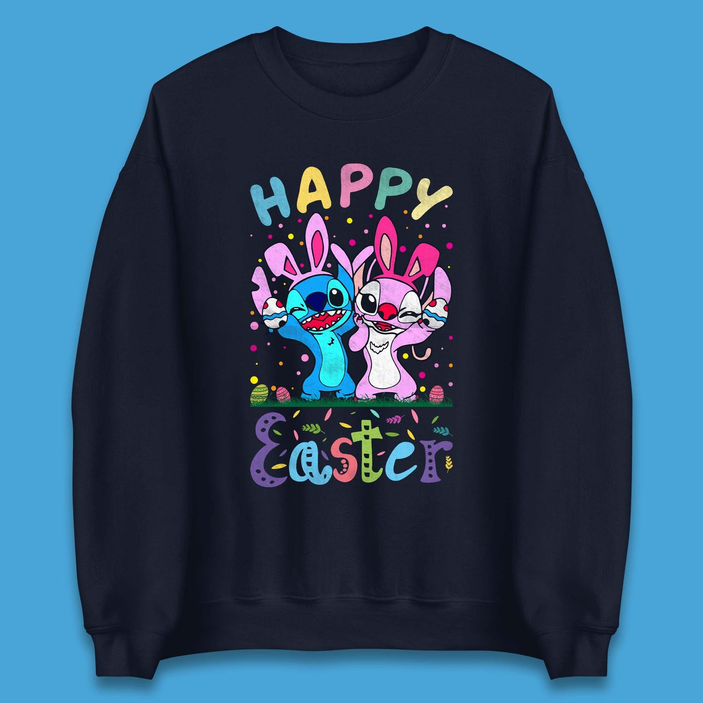 Happy Easter Stitch Unisex Sweatshirt