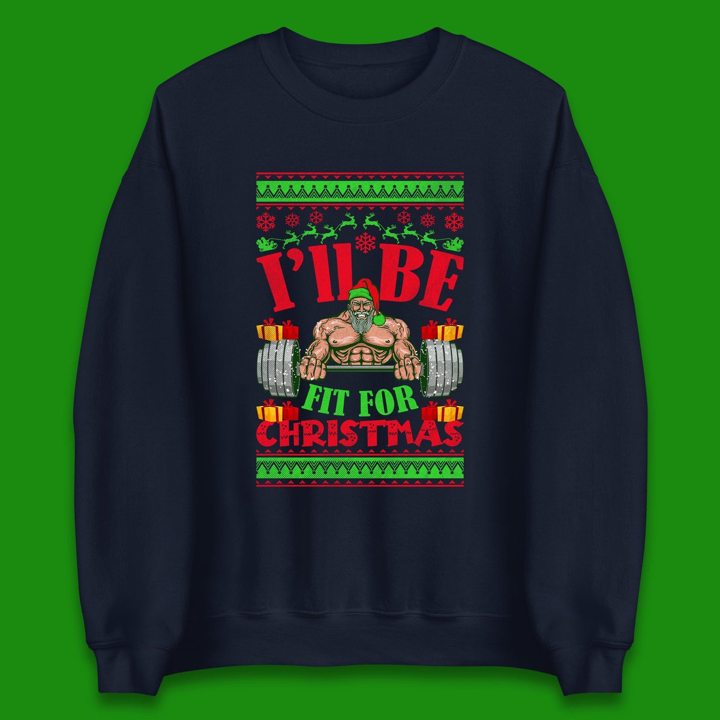 christmas workout sweatshirt