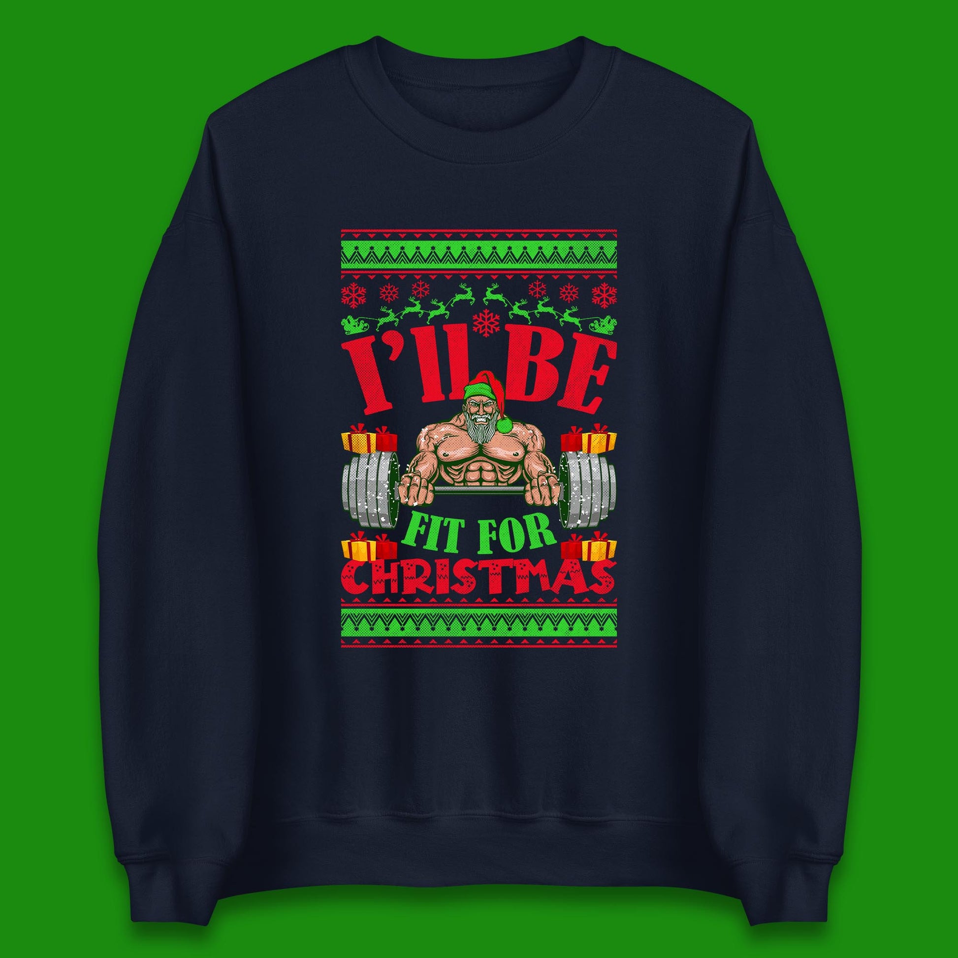 christmas workout sweatshirt
