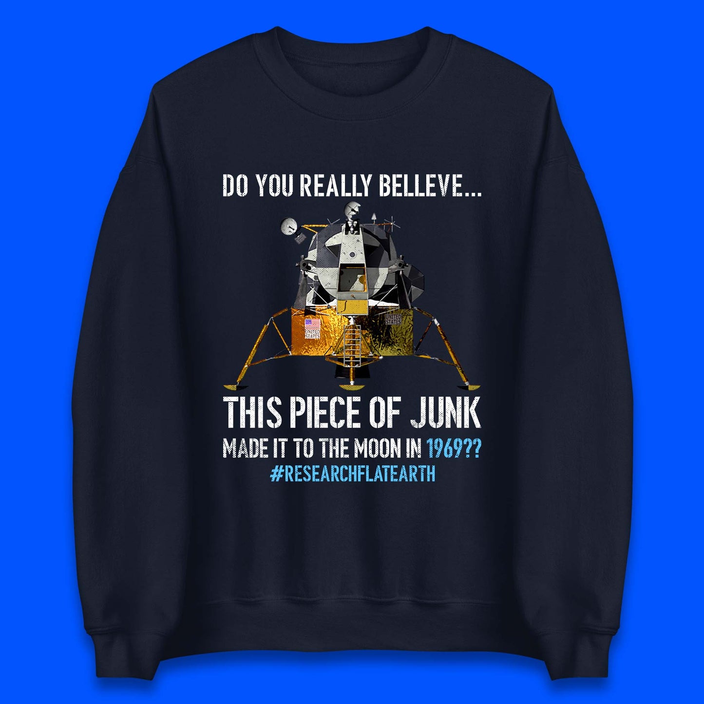 Research Flat Earth Unisex Sweatshirt