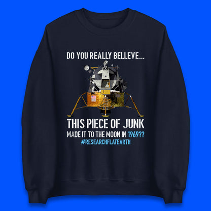 Research Flat Earth Unisex Sweatshirt
