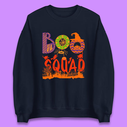 Boo Squad Halloween Matching Costume Horror Boo Crew Unisex Sweatshirt