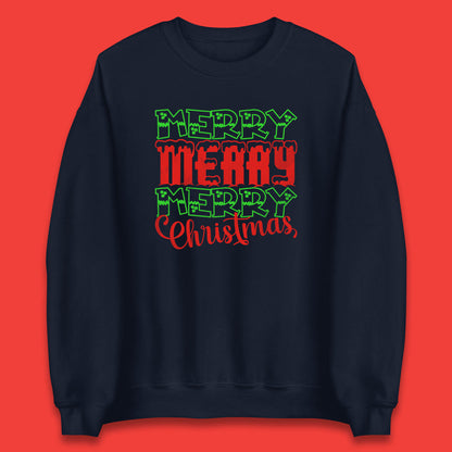 merry merry merry christmas sweatshirt
