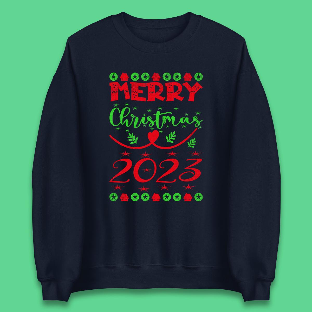 Merry Christmas 2023 Winter Holiday Xmas Festive Celebration Unisex Sweatshirt