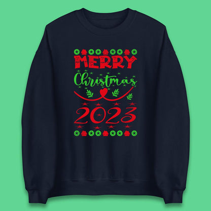 Merry Christmas 2023 Winter Holiday Xmas Festive Celebration Unisex Sweatshirt