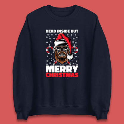 hipster skull christmas sweatshirt