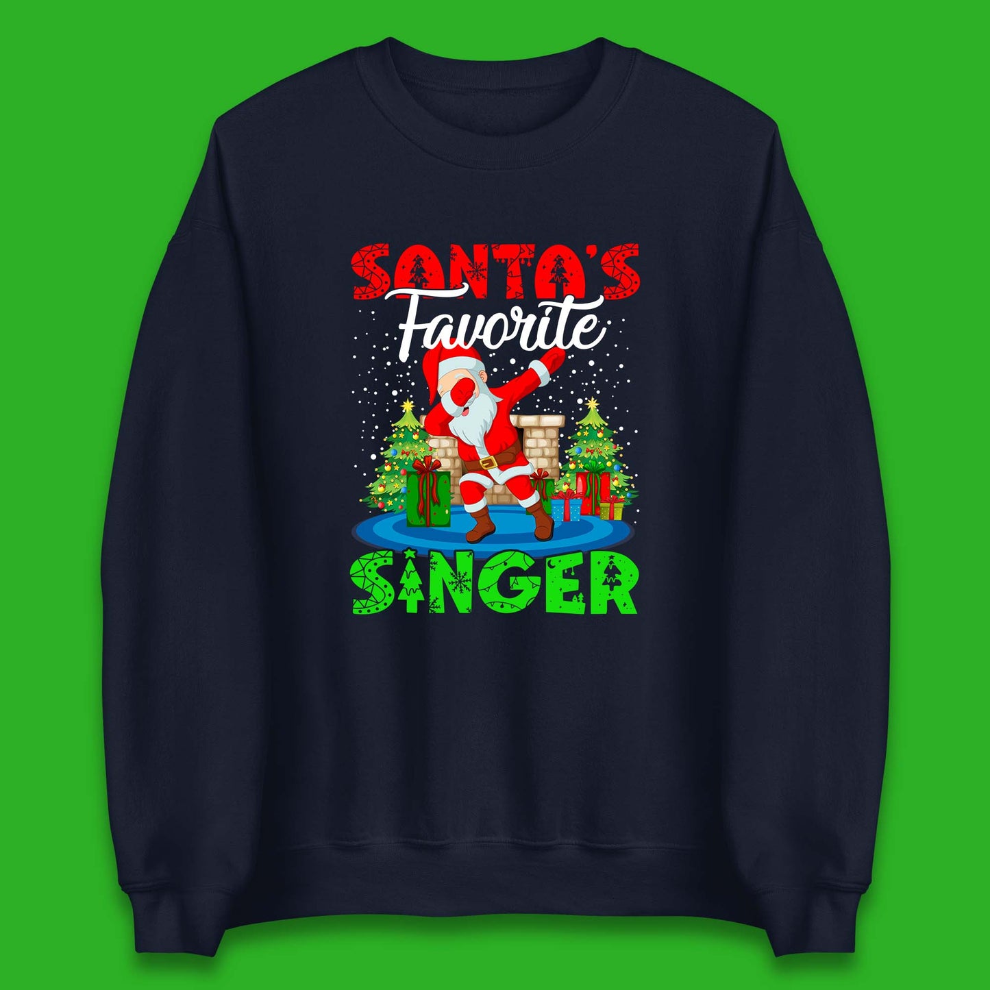 christmas dabbing santa sweatshirt