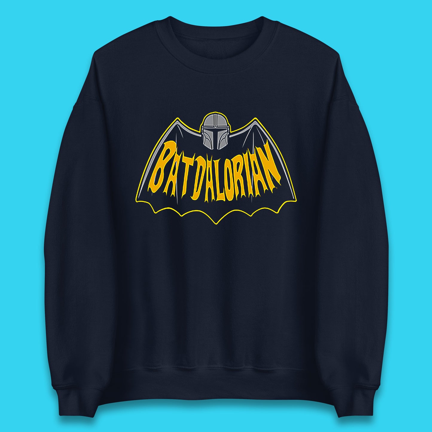 Batdalorian Star Wars The Mandalorian Or Mando X Batman Parody Fictional Characters Unisex Sweatshirt