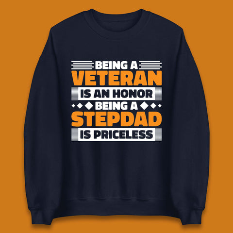 Veteran Stepdad Unisex Sweatshirt