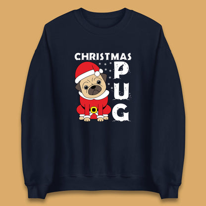 christmas pug dog sweatshirt