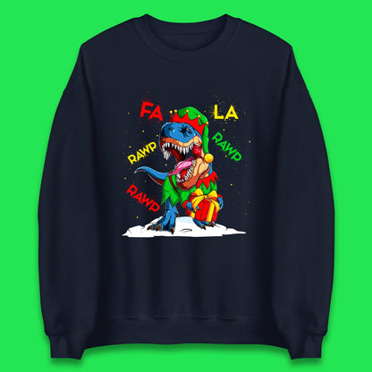 dinosaur christmas sweatshirt