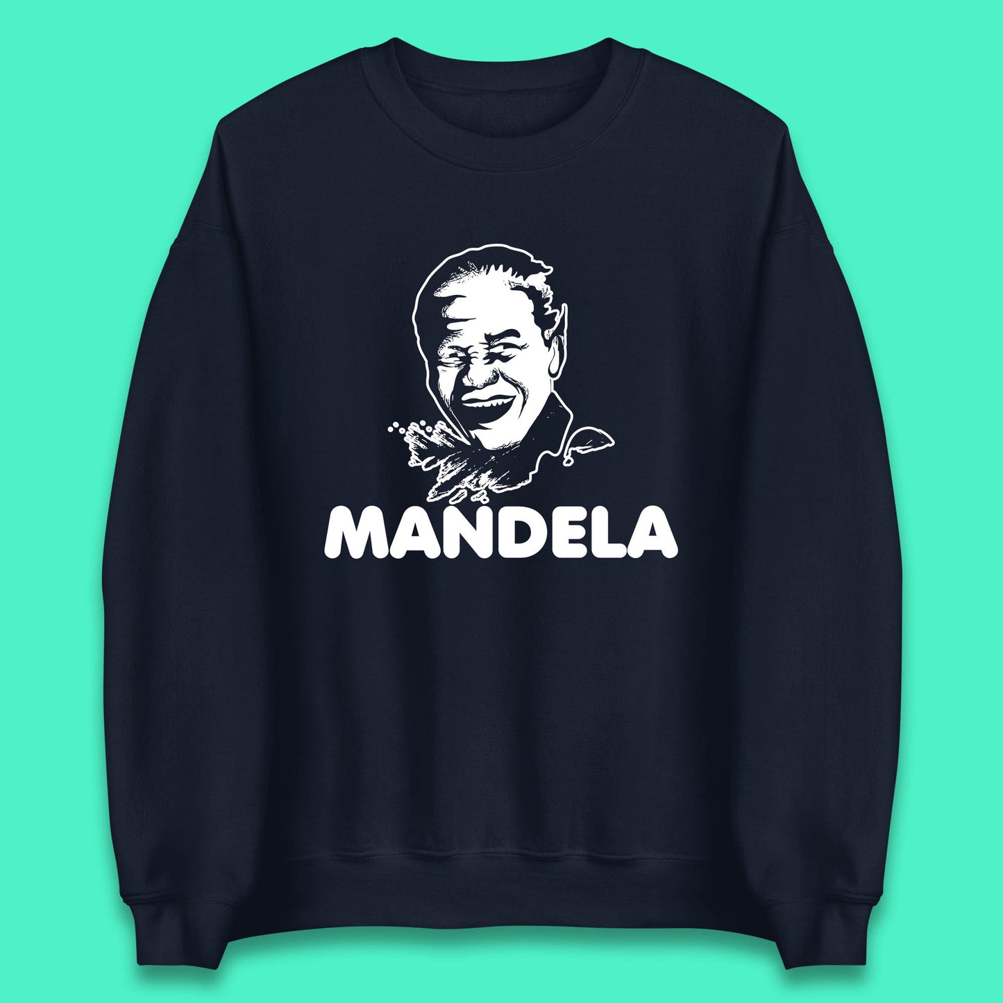 Mandela Portrait Art Black Lives Matter Nelson Mandela International Day Unisex Sweatshirt