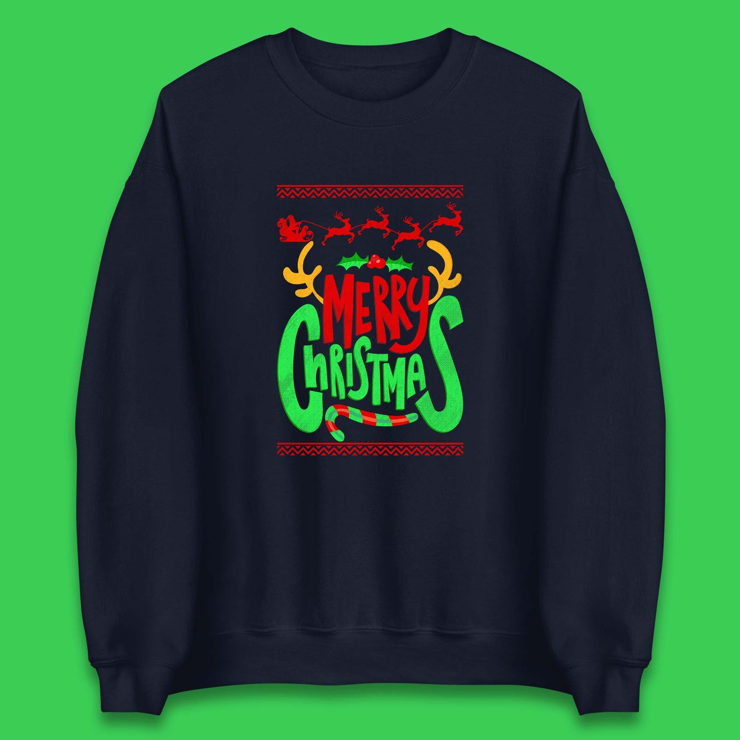 christmas reindeer antlers sweatshirt