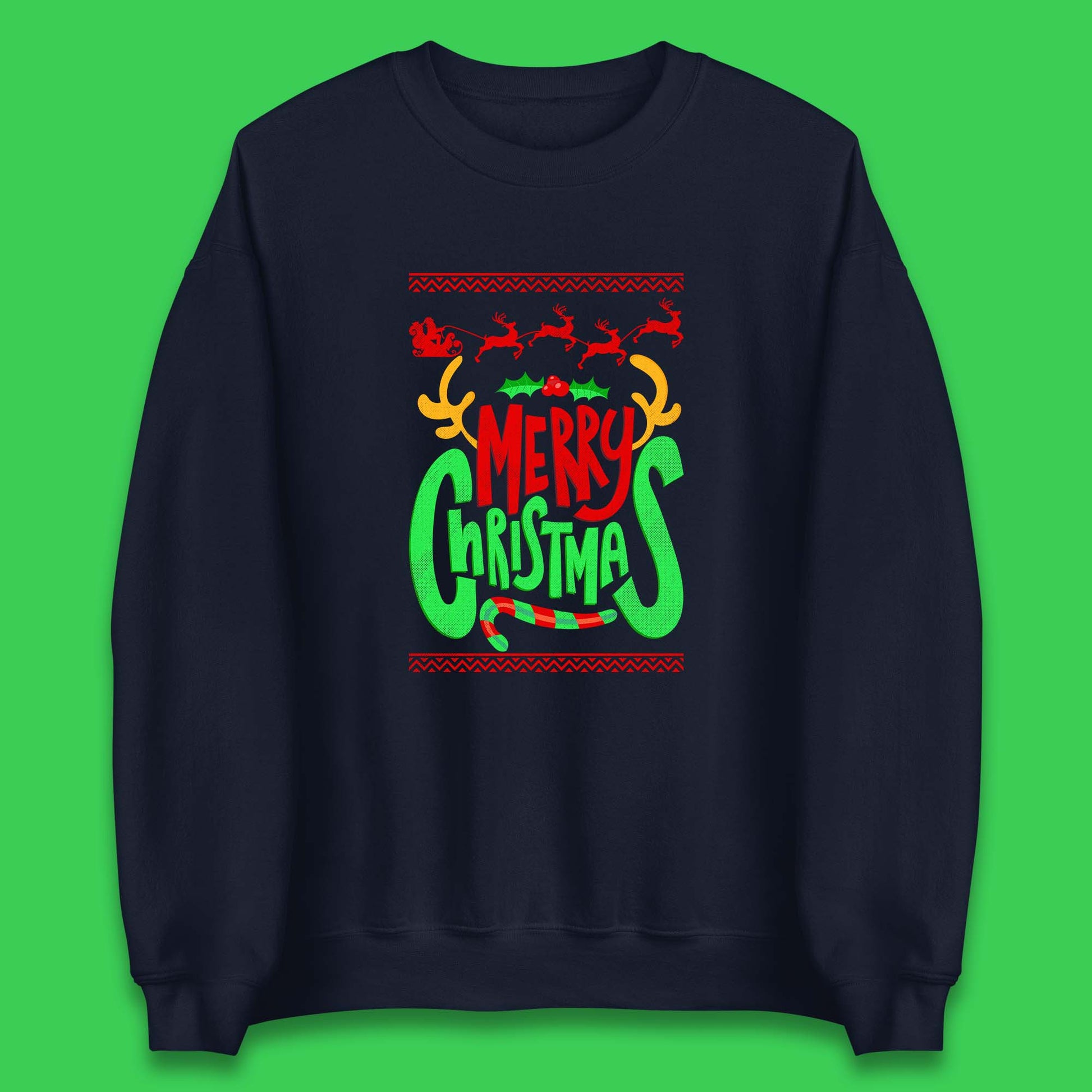 christmas reindeer antlers sweatshirt