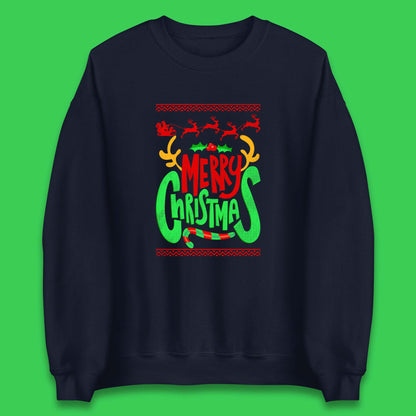 christmas reindeer antlers sweatshirt