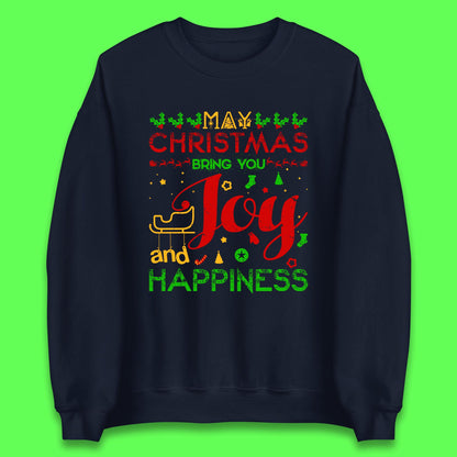 may christmas bring you joy and happiness sweatshirt