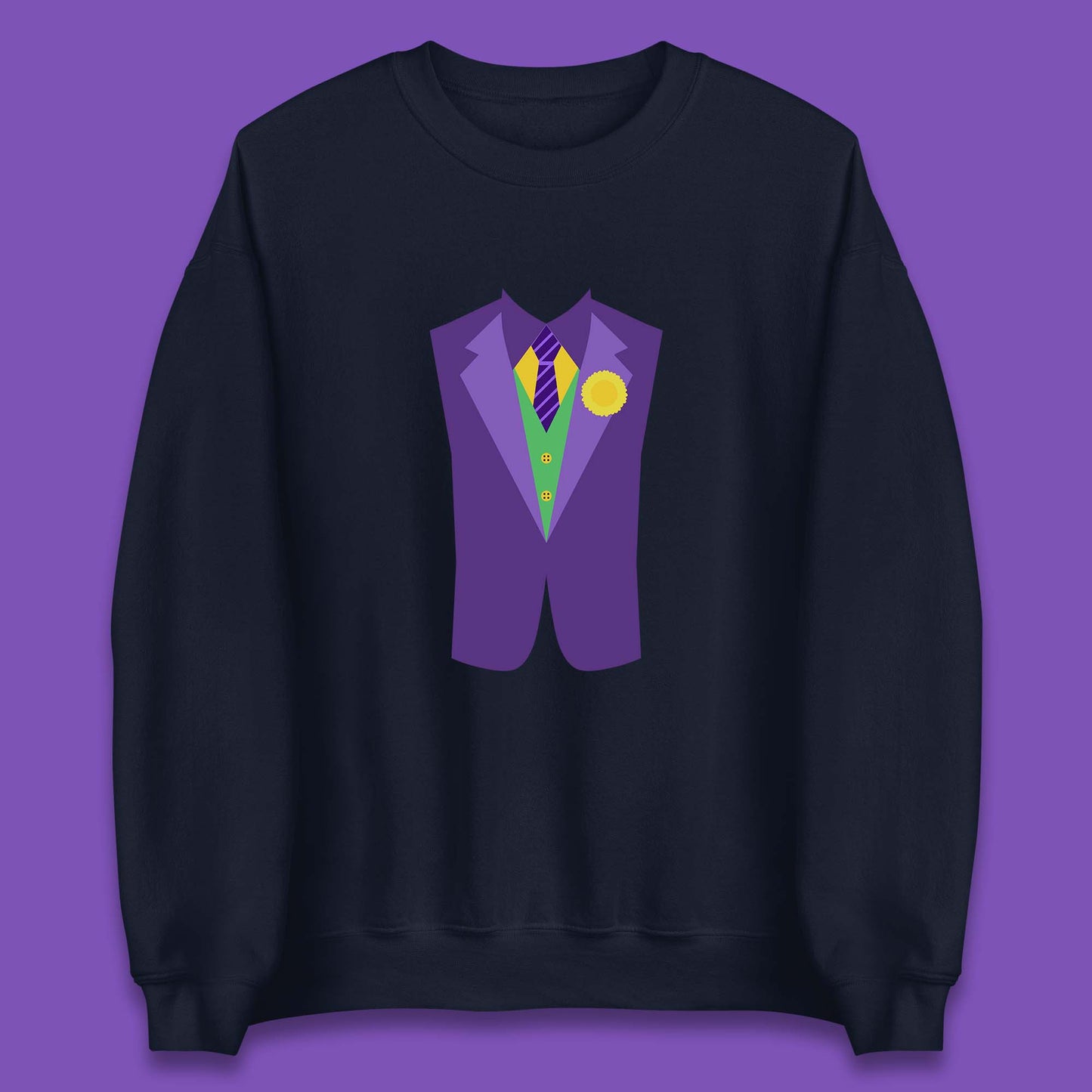 Funny Tuxedo Mardi Gras Tux Party Celebration Costume Unisex Sweatshirt