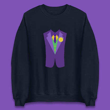 Funny Tuxedo Mardi Gras Tux Party Celebration Costume Unisex Sweatshirt