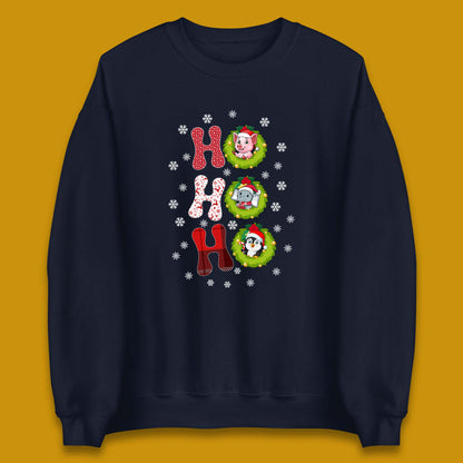 ho ho ho christmas animals sweatshirt