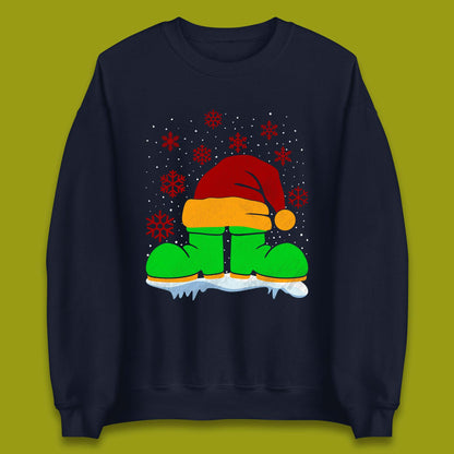 Santa Shoe Christmas Unisex Sweatshirt