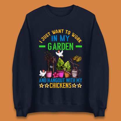 Hangout With My Chickens Unisex Sweatshirt