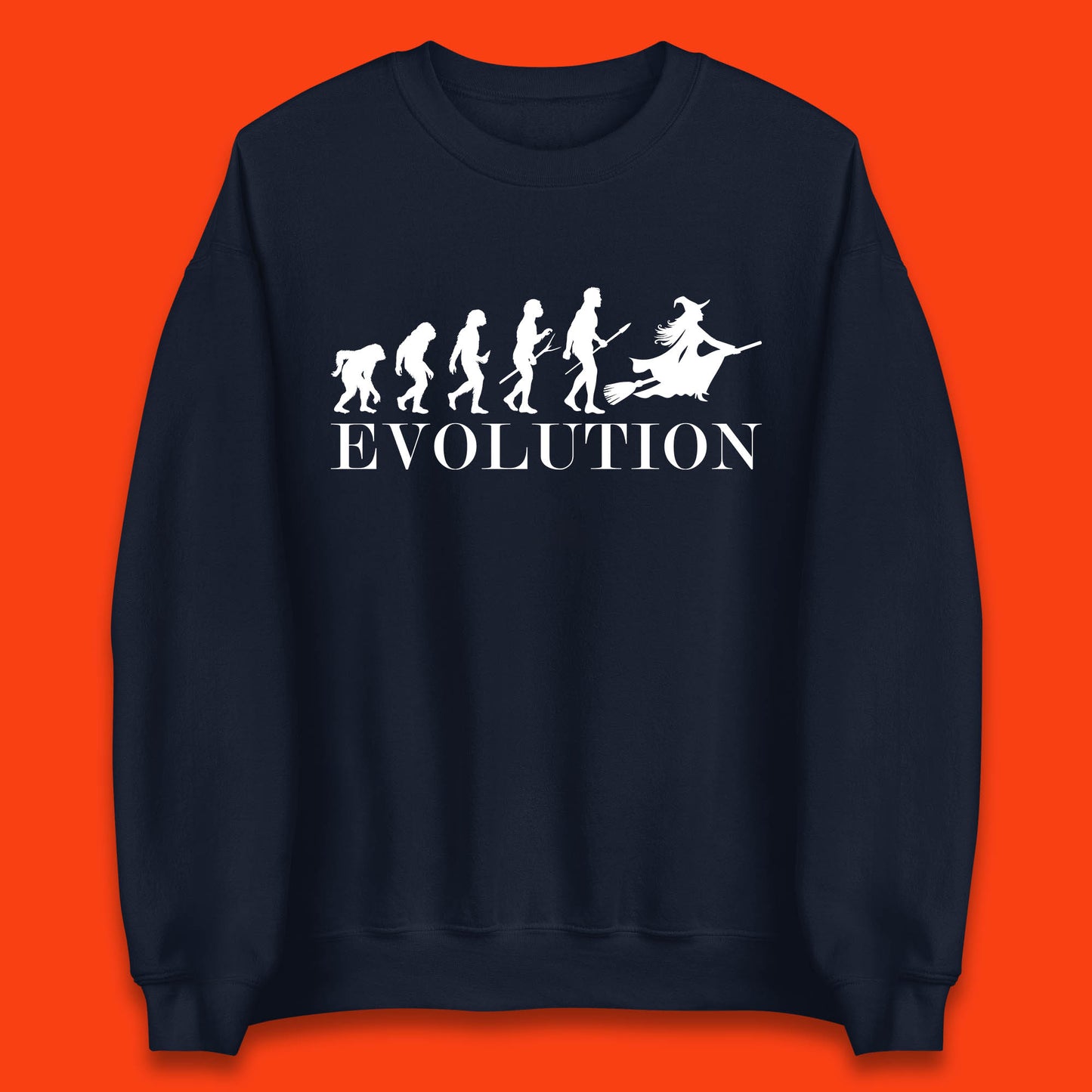 Witch Evolution Halloween Scary Spooky Witch Costume Unisex Sweatshirt