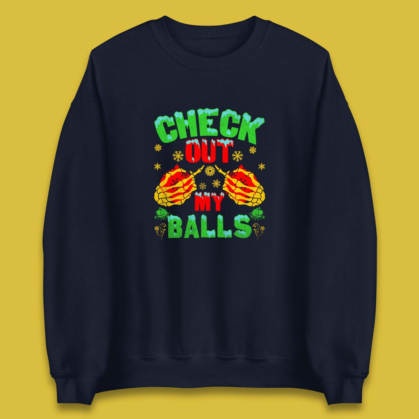 skeleton hands christmas sweatshirt