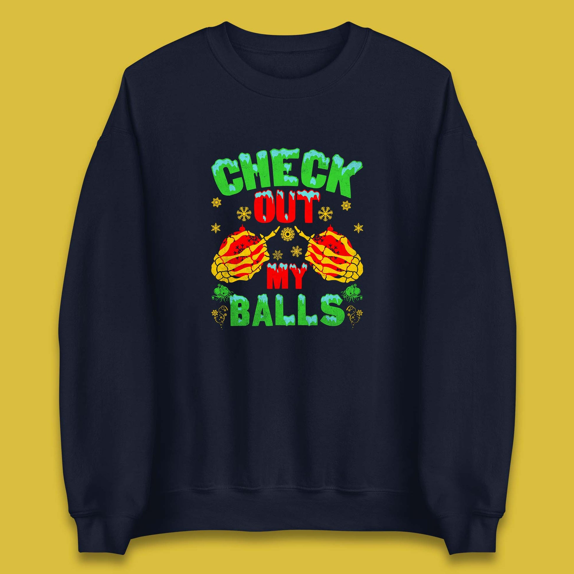 skeleton hands christmas sweatshirt