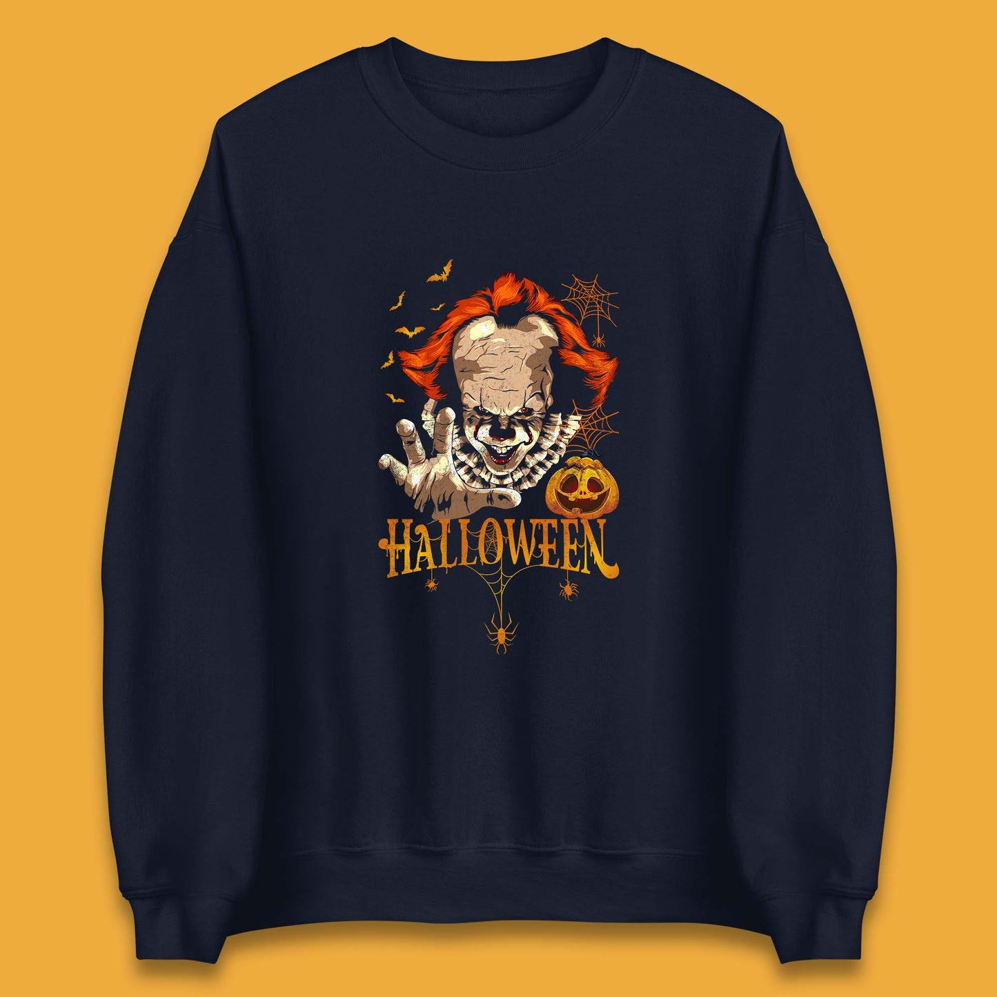 Halloween IT Pennywise Clown Horror Scary Movie Fictional Character Unisex Sweatshirt