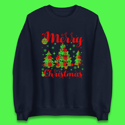 merry christmas trees sweatshirt