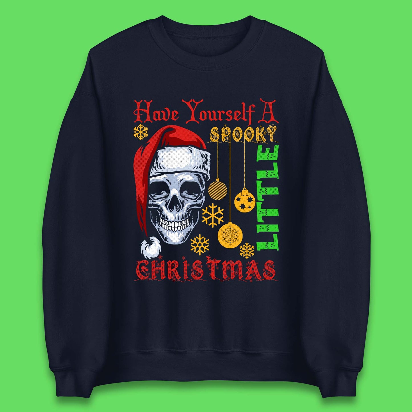 christmas skull sweatshirt