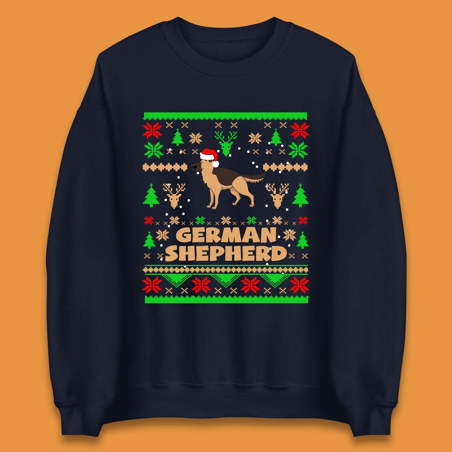 German Shepherd Dog Christmas Jumper