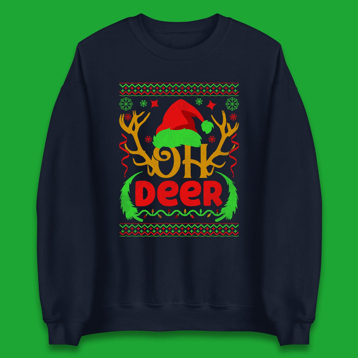 deer antlers christmas sweatshirt