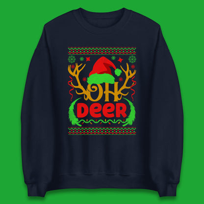 deer antlers christmas sweatshirt
