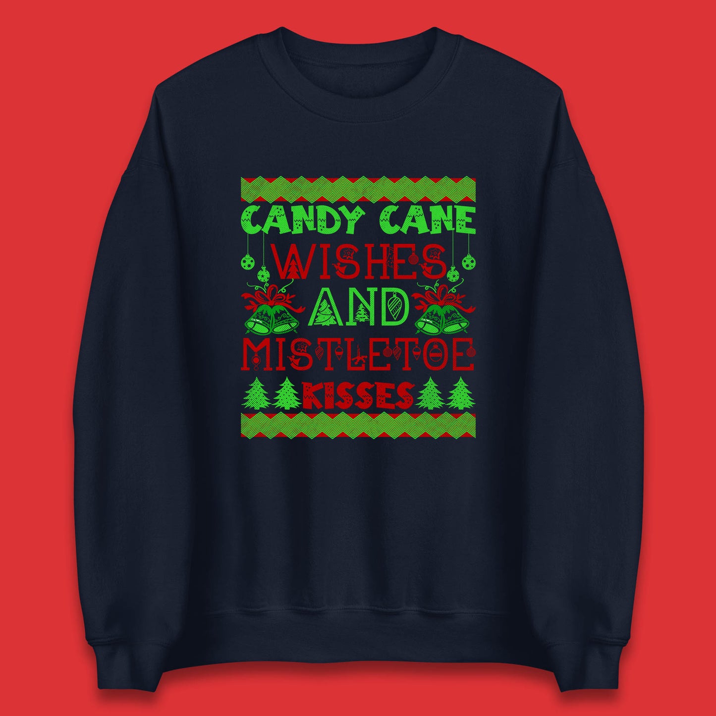 candy cane christmas sweatshirt