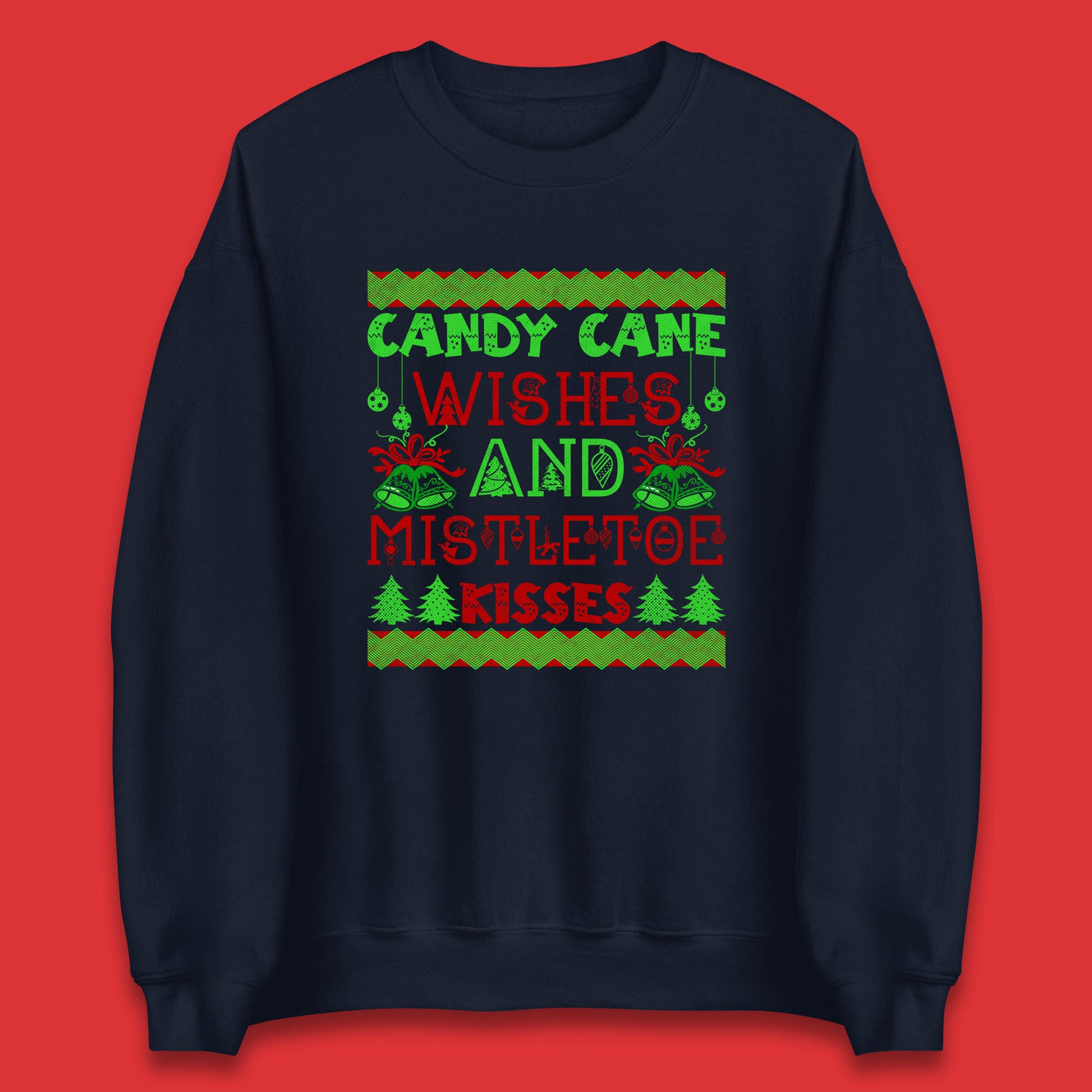 candy cane christmas sweatshirt