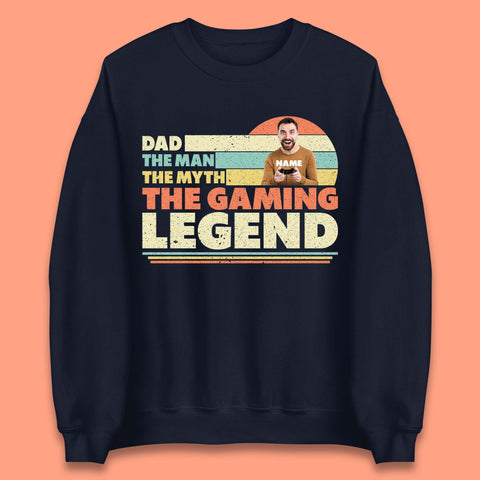 Personalised Dad The Gaming Legend Unisex Sweatshirt