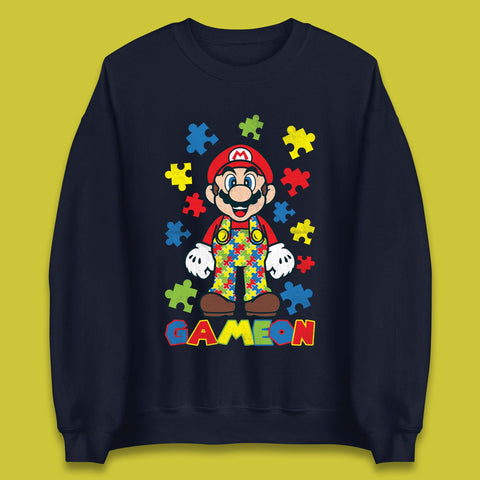 Autism Super Mario Unisex Sweatshirt