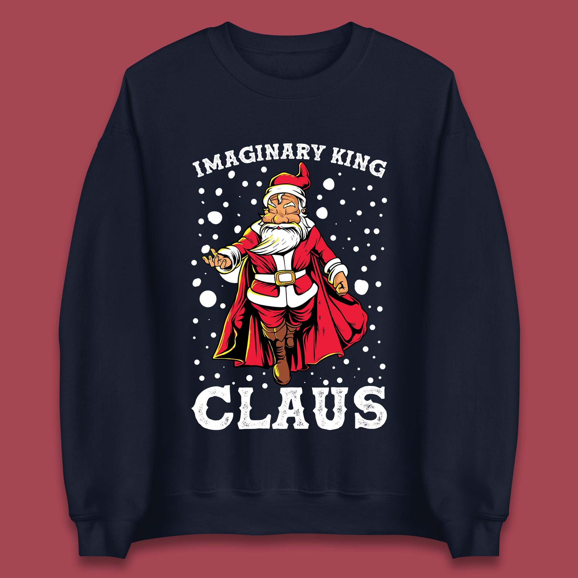 imaginary king santa christmas sweatshirt